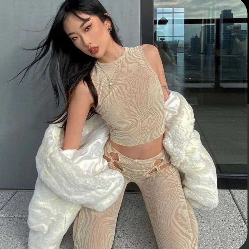 I AM GIA AMINA SET CREAM/TAN